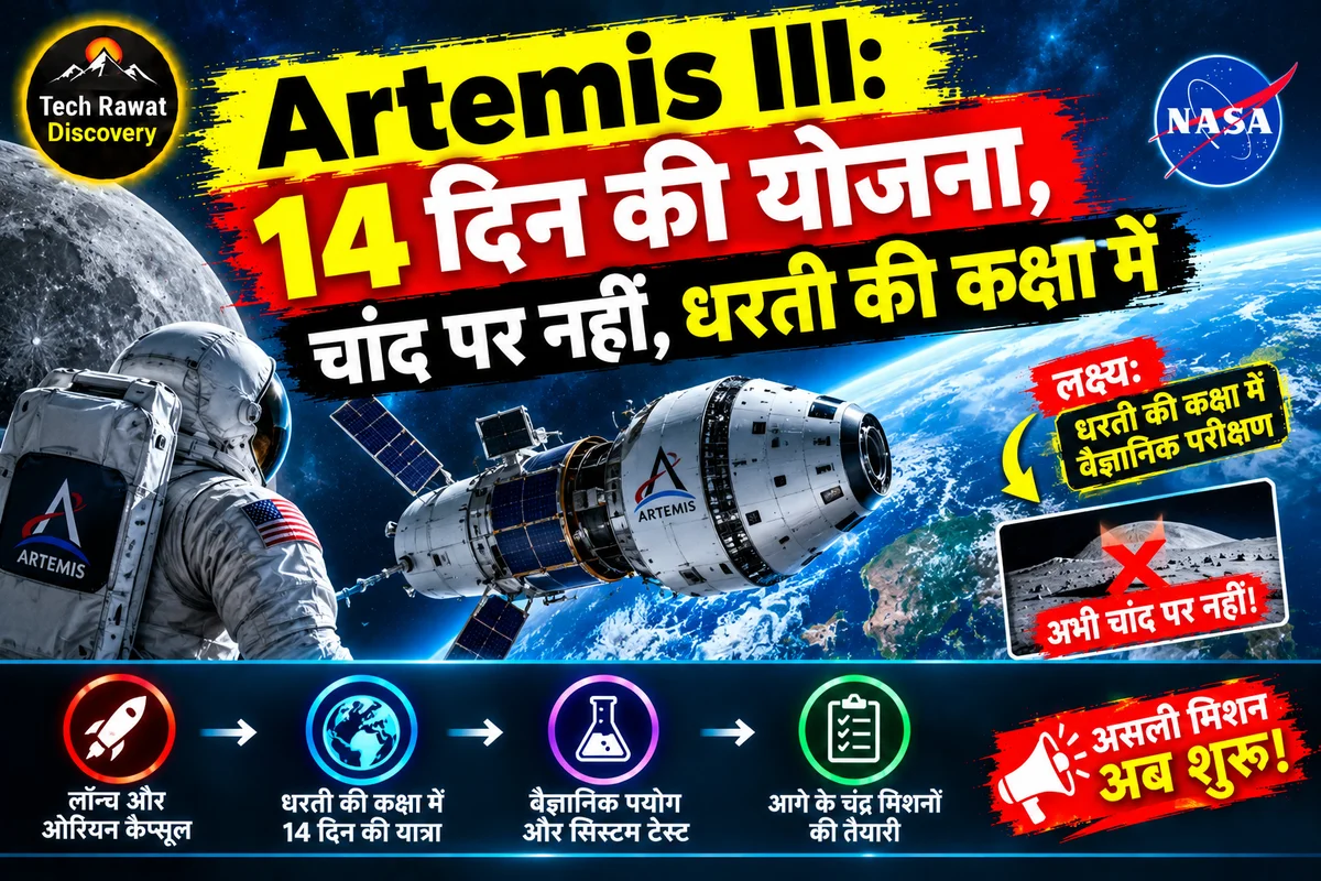 Artemis III: 14 दिन की योजना, चांद पर नहीं, धरती की कक्षा में