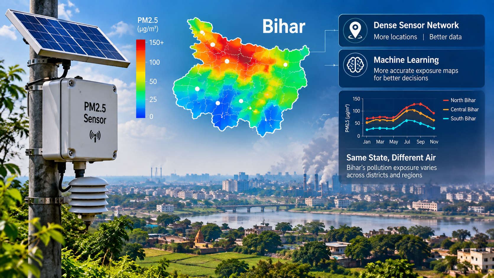 एक ही शहर में रहकर भी Pollution का असर अलग-अलग? बिहार के Sensors का खुलासा