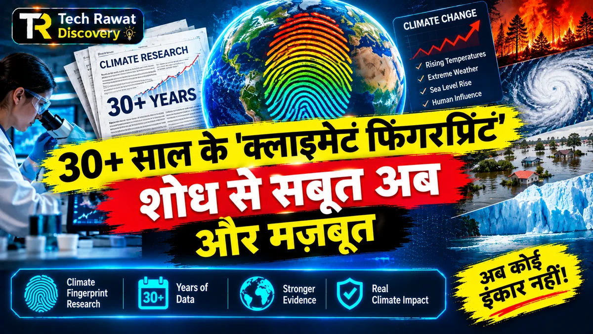 30+ साल के 'क्लाइमेट फिंगरप्रिंट' शोध से सबूत अब और मज़बूत