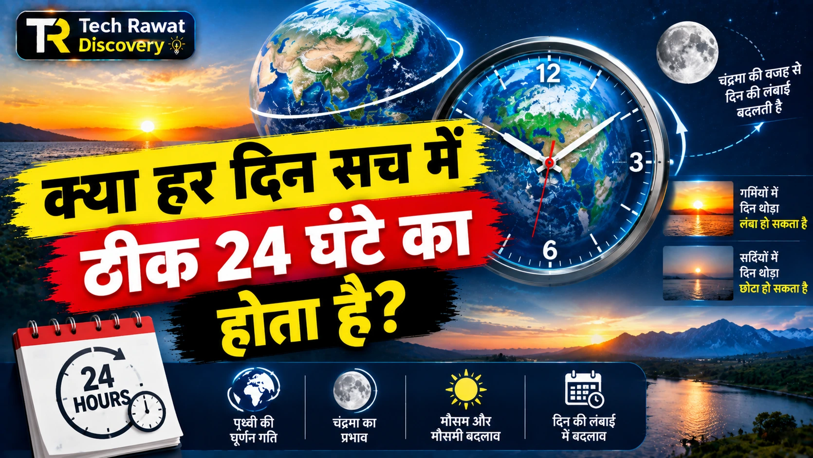 क्या हर दिन सच में ठीक 24 घंटे का होता है?