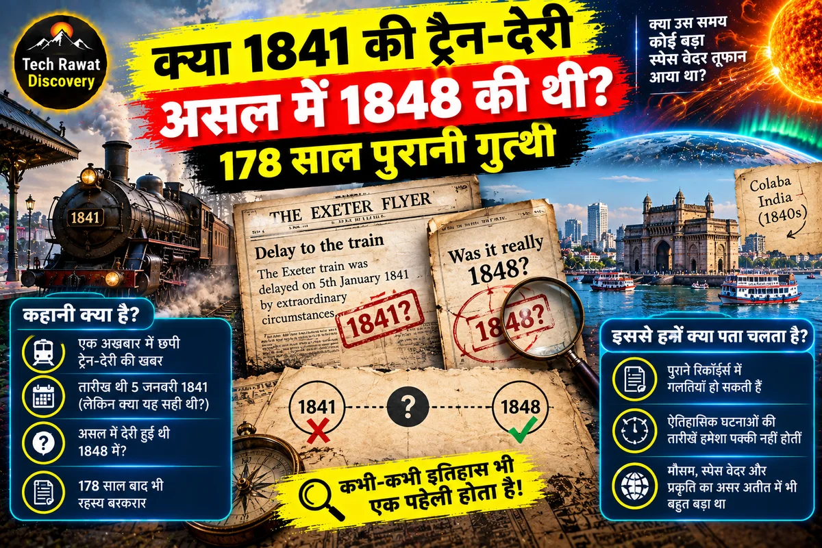 क्या 1841 की ट्रेन-देरी असल में 1848 की थी? 178 साल पुरानी गुत्थी