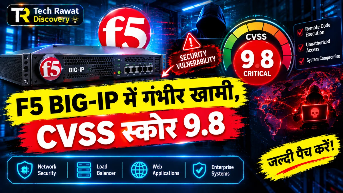 इस खामी का Score है 9.8/10 — F5 BIG-IP इस्तेमाल करने वाले ज़रूर पढ़ें