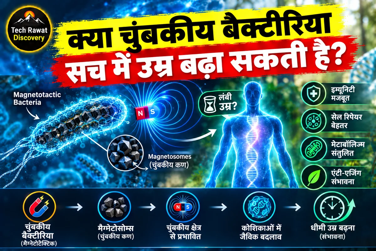क्या चुंबकीय बैक्टीरिया सच में उम्र बढ़ा सकती है? Study का दावा