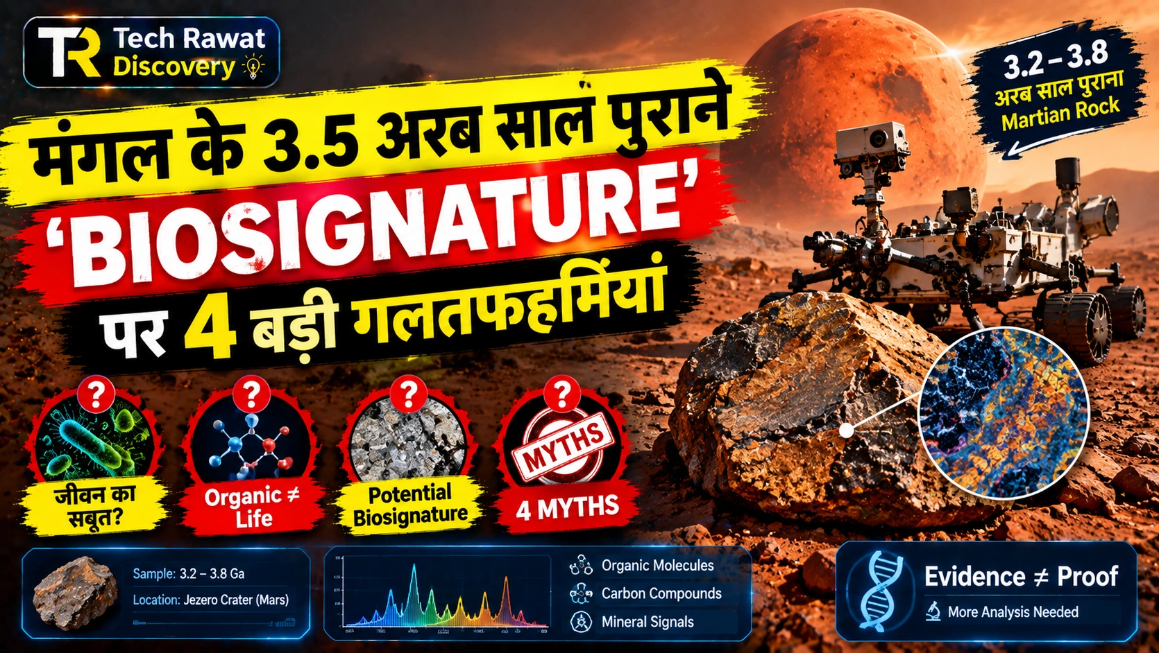 मंगल के 3.5 अरब साल पुराने 'Biosignature' पर 4 बड़ी गलतफहमियां