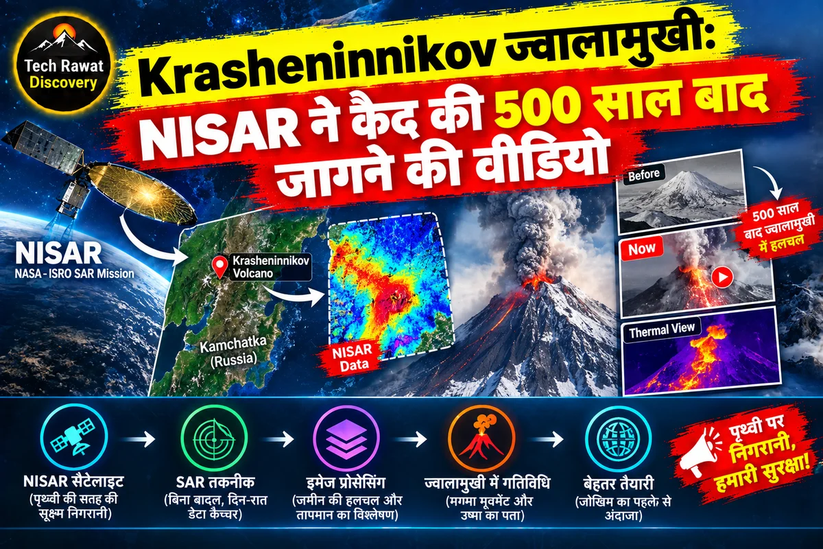 500 साल से सोया Volcano अचानक जाग गया — NISAR ने कैद किया हर पल