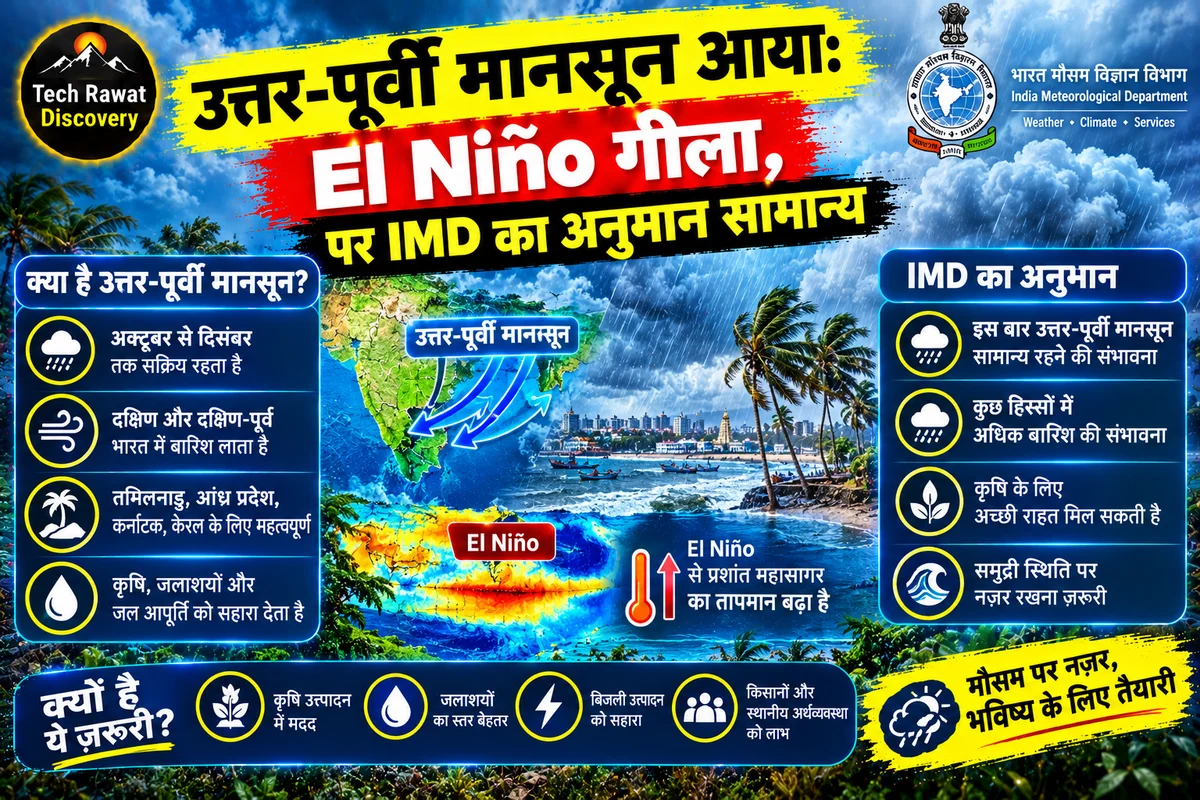उत्तर-पूर्वी मानसून आया: El Niño गीला, पर IMD का अनुमान सामान्य