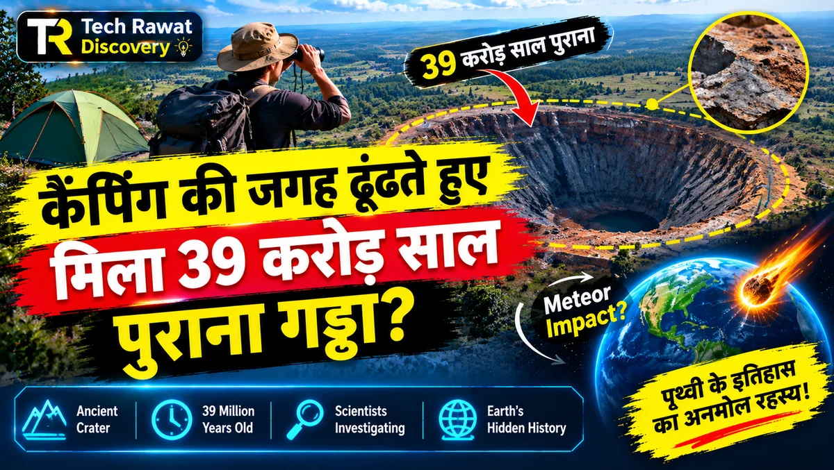 कैंपिंग स्पॉट ढूंढते-ढूंढते मिल गया 39 करोड़ साल पुराना उल्कापिंड गड्ढा