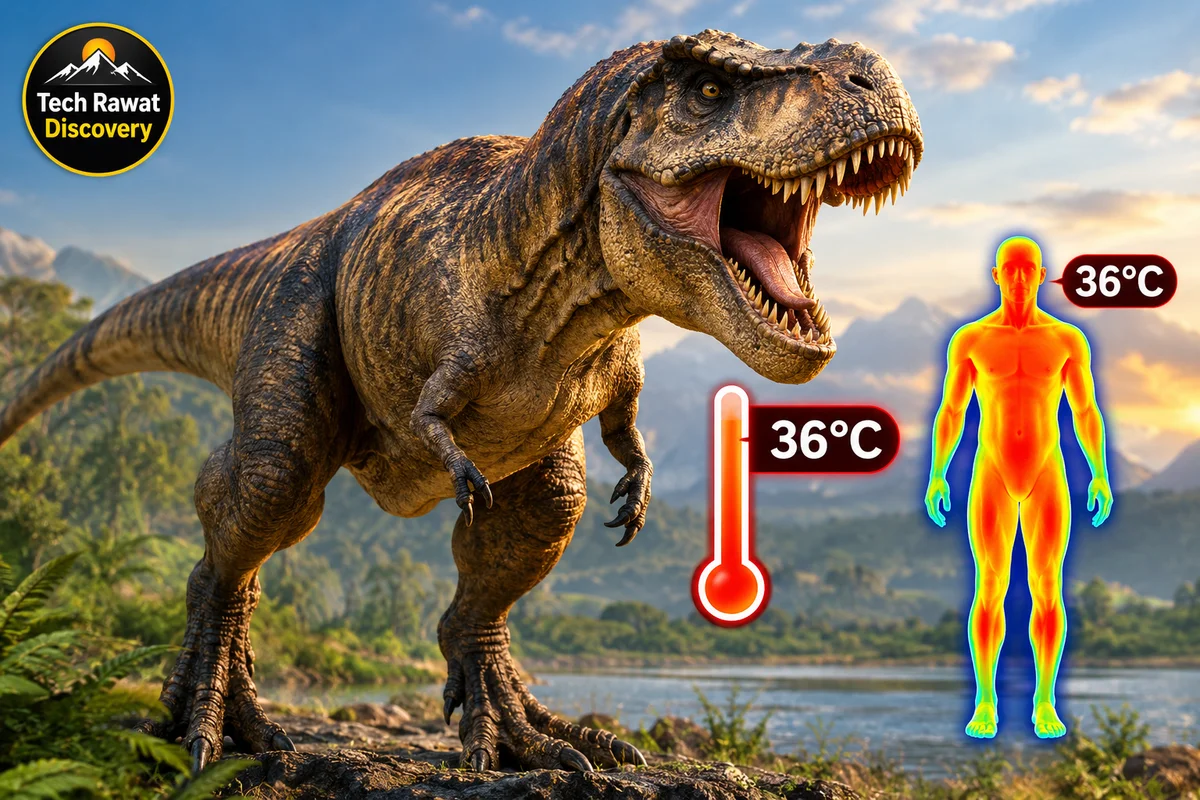 T. rex के शरीर का तापमान मिला — इंसान जितना गर्म था यह दैत्य