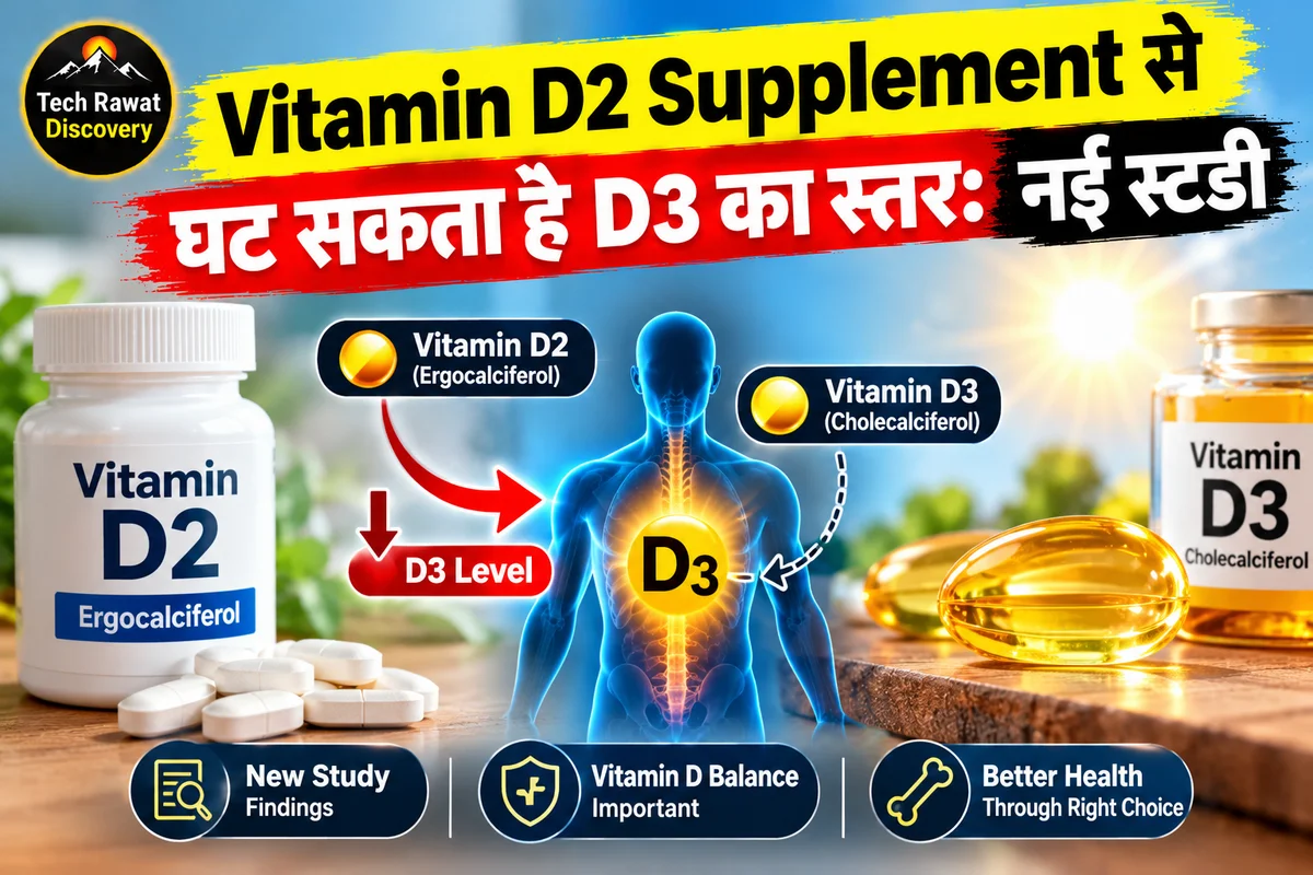 Vitamin D2 Supplement से घट सकता है D3 का स्तर: नई स्टडी